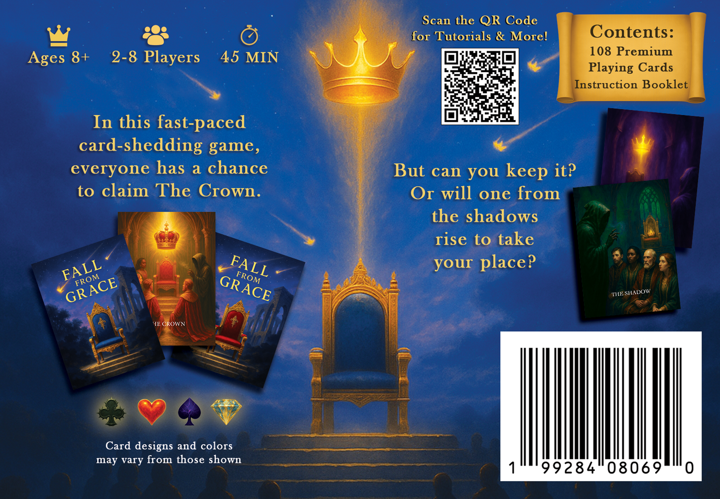 Fall From Grace: A Strategic Card Shedding Game